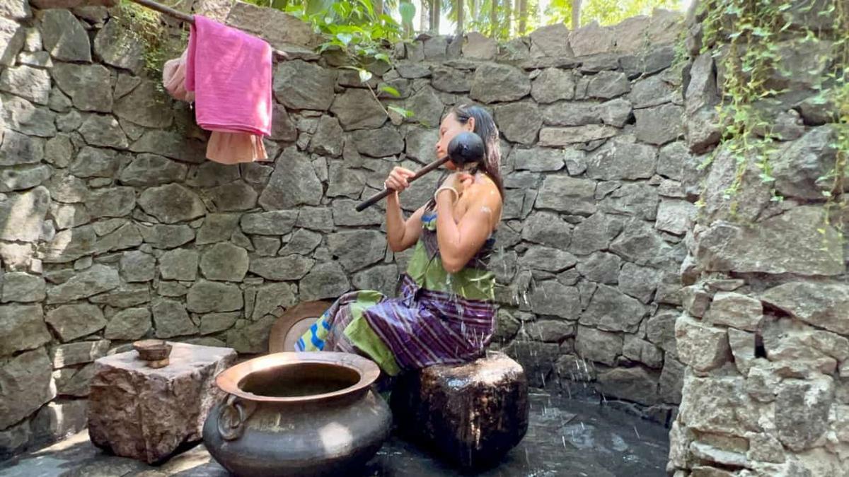 Hot shower at the Ayurveda Centre