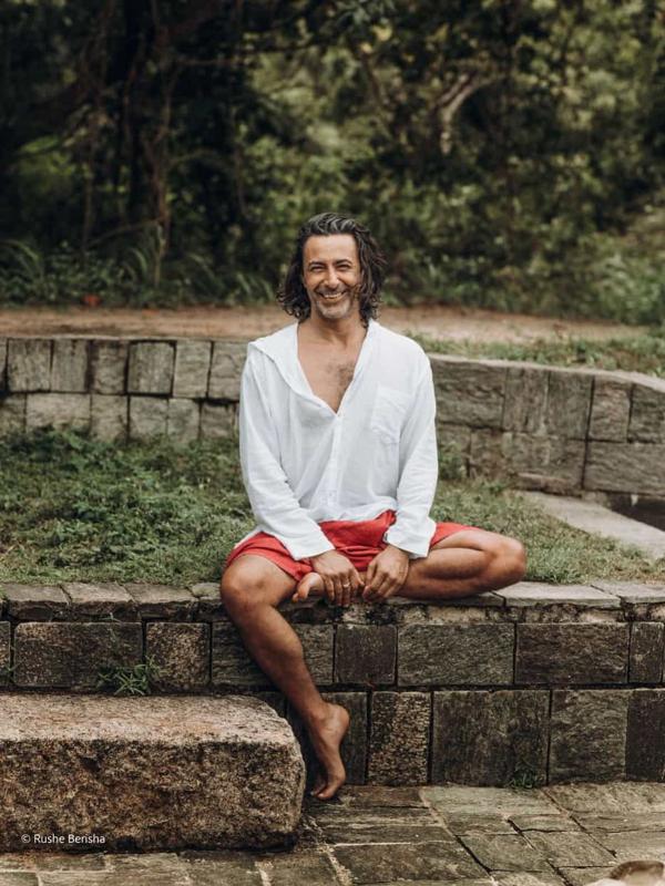 Mika de Brito at Ulpotha yoga retreat